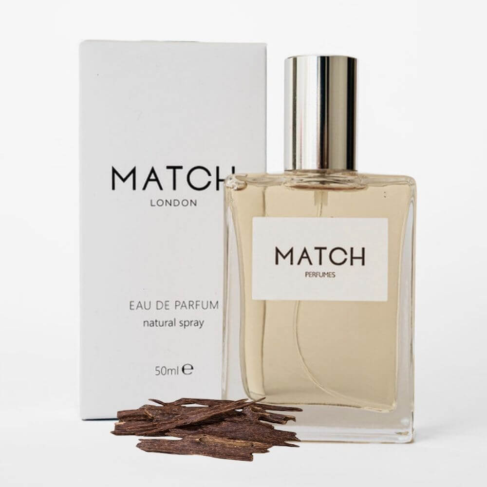 Match Perfume bottle and packaging with &
