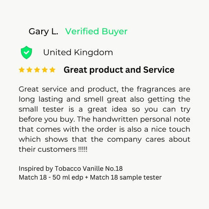 Inspired by Tobacco Vanille - No.18